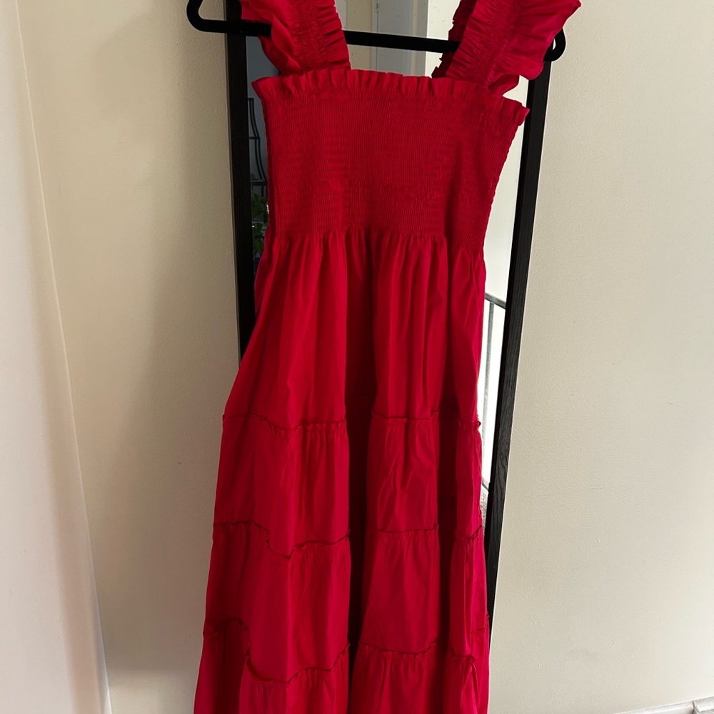 Hill House Red Midi Dress